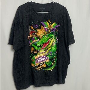 Universal Studios Mardi Gras 2023 King of the Bayou Alligator Shirt XXL 0073